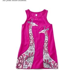 EUC Tea Collection Long Necks graphic dress